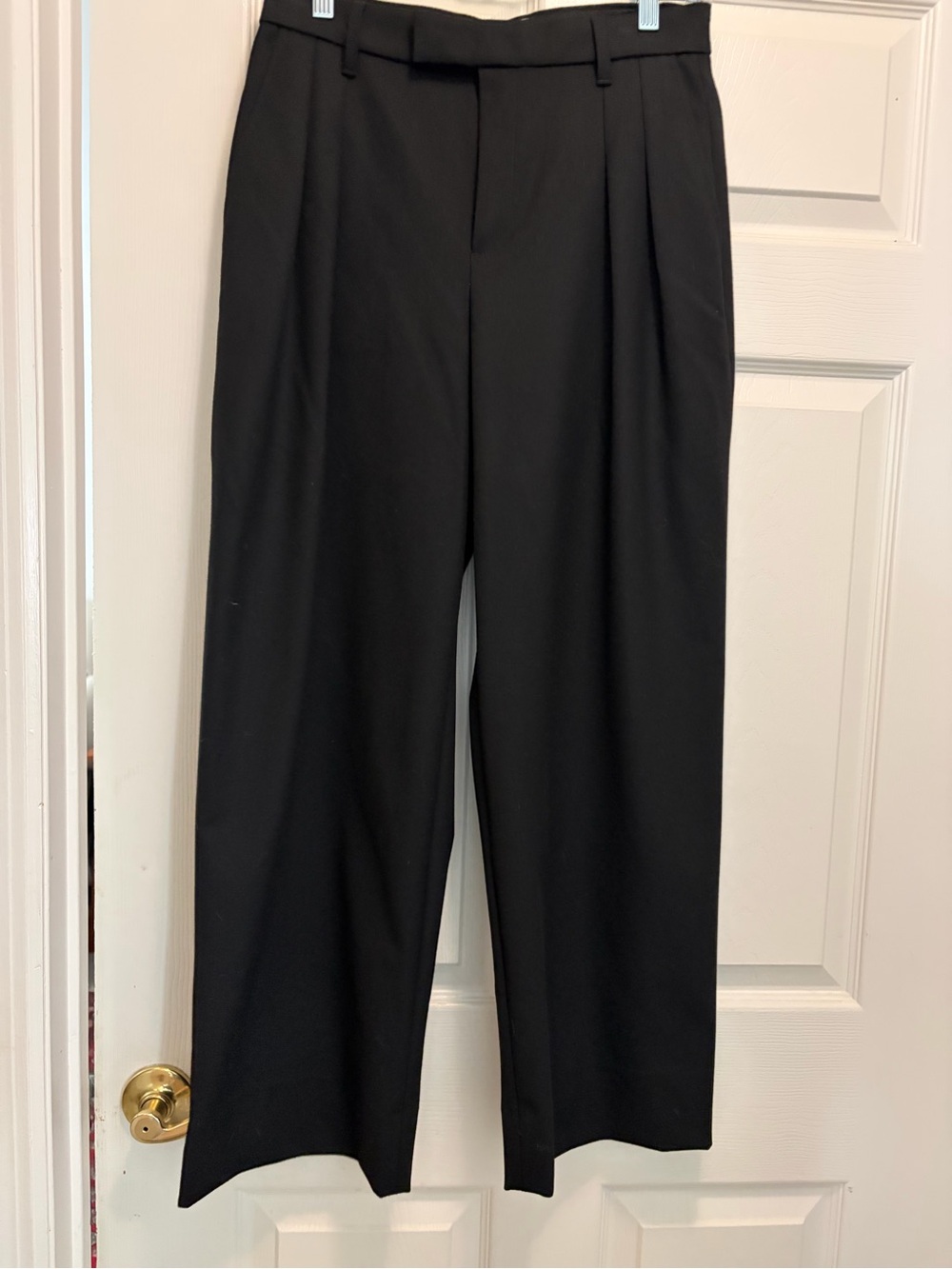 NWT Banana Republic Factory Black Wide-Leg Trousers size 4P